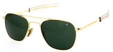 AMERICAN OPTICAL 52mm Original Pilot Gold Aviator Sunglasses USA