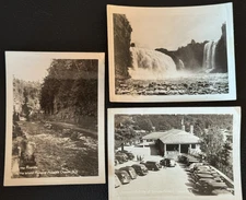 3 Vintage Ausable Chasm NY New York Mini Souvenir Views Photos (Postcard Style)