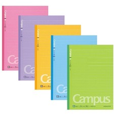 Kokuyo Campus Vitamin Color Dotted Ruled Notebooks Semi B5 Pack of 5