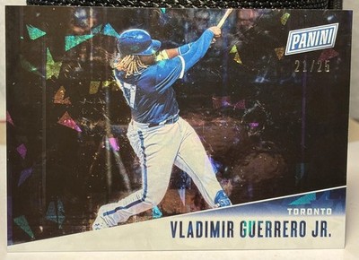 Rare 2019 Panini Father's Day Vladimir Guerrero Jr. RC #VG Cracked Ice /25 SP📈