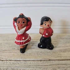 Spanish Mud People Man Woman Flamenco Dancing Seville Spain Terracotta Figures