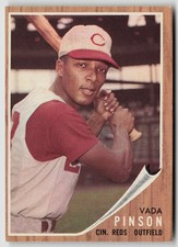 1962 Topps #80 Vada Pinson Cincinnati Reds