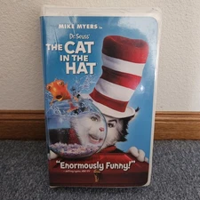 Dr. Seuss the Cat in the Hat (2003) Clamshell VHS Starring Mike Myers