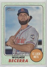 2017 Topps Heritage Minor League Edition Green 43/50 Wuilmer Becerra #64 9ij