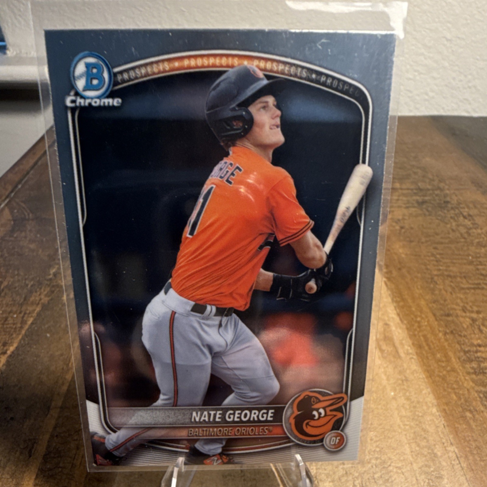 2025 Bowman Chrome Prospects Rookie Nate George Baltimore Orioles #BCP-184