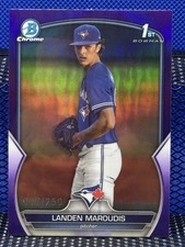 2023 Bowman Chrome LANDEN MAROUDIS Blue Jays 1st Bowman Purple Refractor 009/250