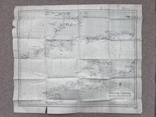 1937 Admiralty English Channel Chart &ndash; Repro of No. 1598 (Instructional Use)