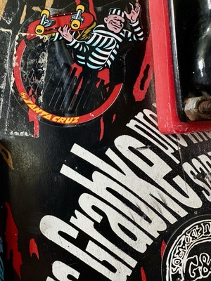 Vintage 80s Santa Cruz “Claus Grabke Pro-Model” Skateboard