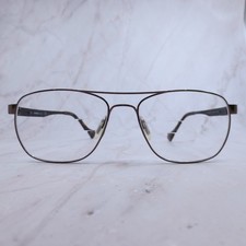 Autoflex by Flexon 1 210 Brown Aviator Eyeglass Frames 59-17-150 Mens