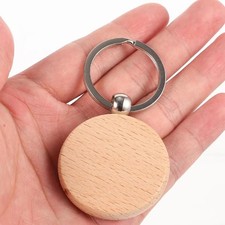 key wooden wood blank keychain tags blanks tag chain ring engraving personalized