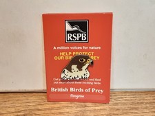 A Vintage RSPB Peregrine Falcon Enamelled Pin Badge On Original Card