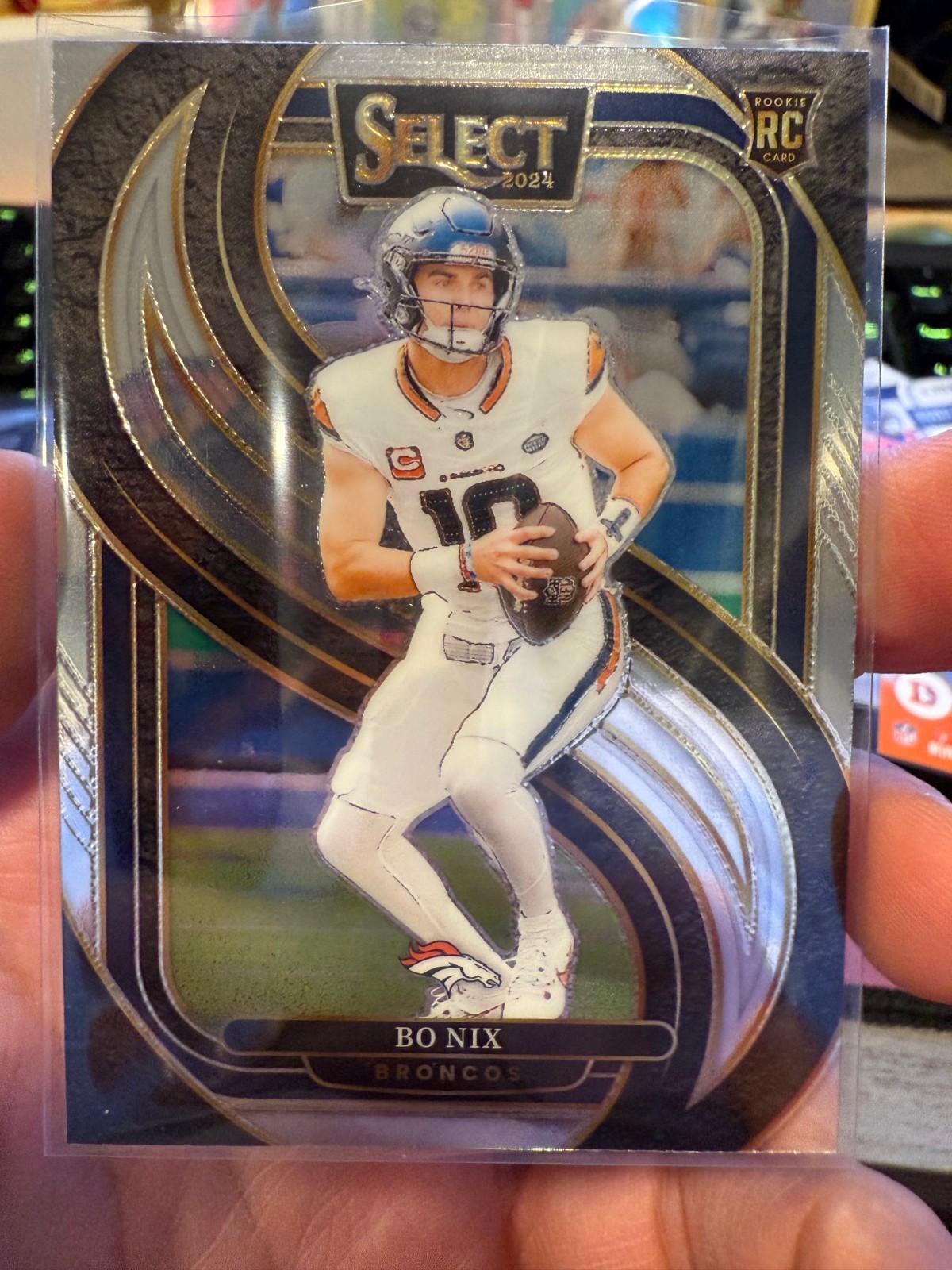 2024 Select Football - Bo Nix - Base Premier Level RC - Card No. 117 - Broncos