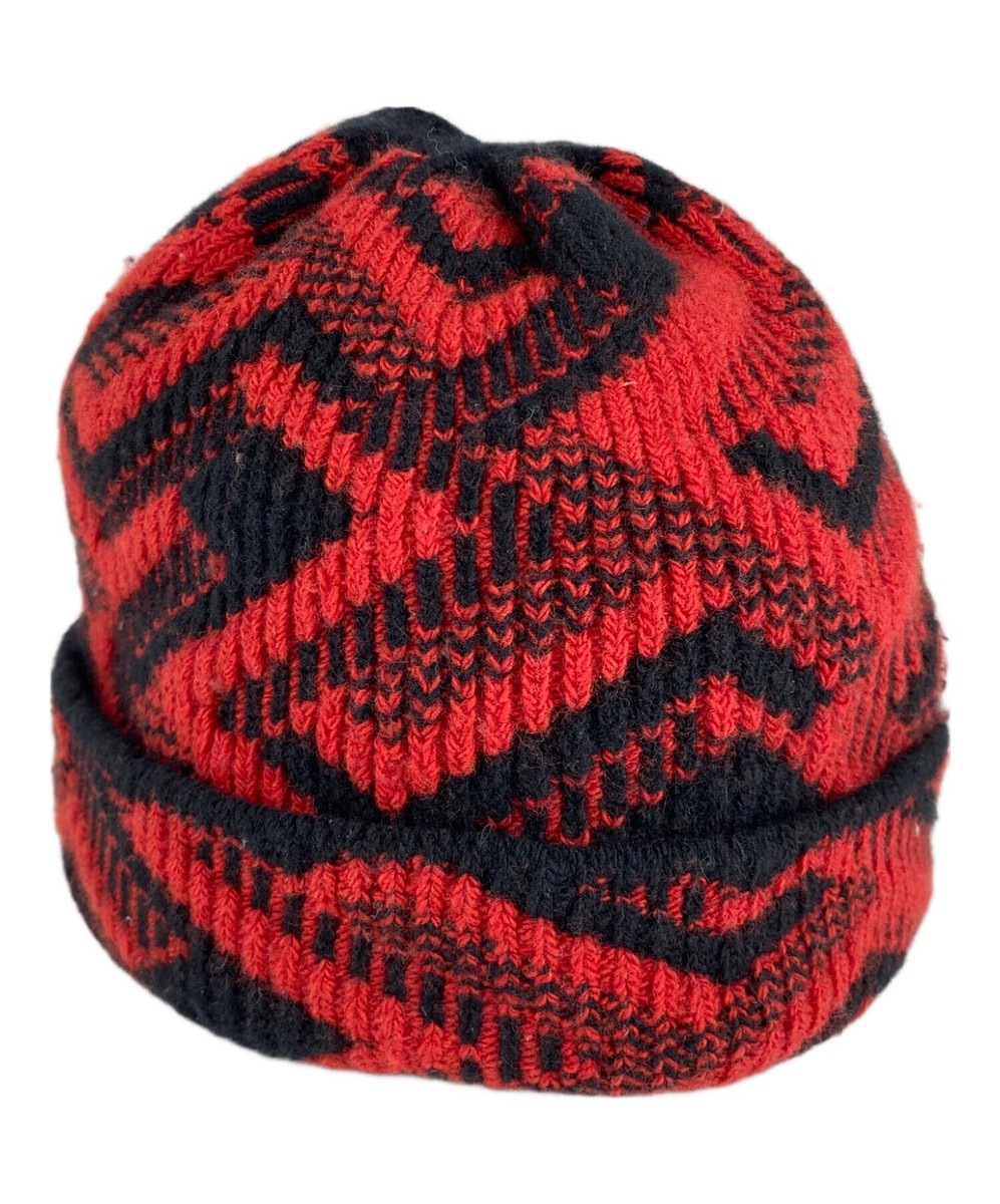 PRADA Wool Cashmere Knit Beanie/ Red x Black/ Size: M | eBay