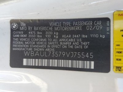 Automatic Transmission 6 Speed GA6L45R Fits 09-13 BMW 128i 342889