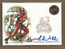 2008 Press Pass Autographs Bronze #PPSLM Leodis McKelvin Auto  FB