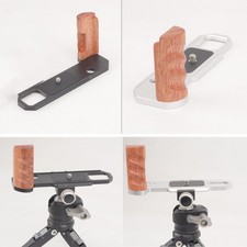 Wood Camera Handle Alu Base Hand Grip Quick Release Plate L Bracket For Nikon F2