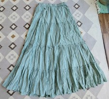 Ladies boho maxi gypsy flared skirt, 10 uk, superb cond