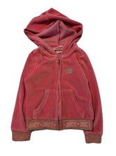 Juicy Couture Girls Velour Track Suit Top 2T Pink Full Zip