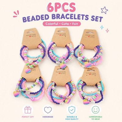 Kindergeburtstag Party Gefälligkeiten 6 Sets Armbänder mit 5 Armbändern im Set