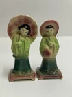 Vintage Shawnee Pottery Geisha Girl &Coolie Boy Figure Set !!!READ DESCRIPTION!!