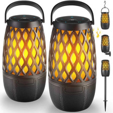 Outdoor Bluetooth Speakers Waterproof Wireless Outdoor Speakers with Flame Light