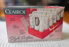 Clairol Style Setter Hot Rollers Clamshell Case 20 Rollers