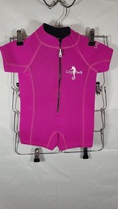 Lily & Jack Pink Neoprene Short Sleeve Toddler Wetsuit Swimsuit, size S
