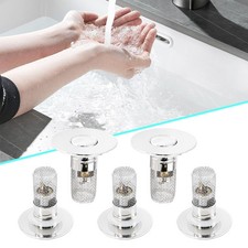 Bathroom Sink Stopper Drain Strainer Hair Catcher Pop Up Drain Stopper Universal
