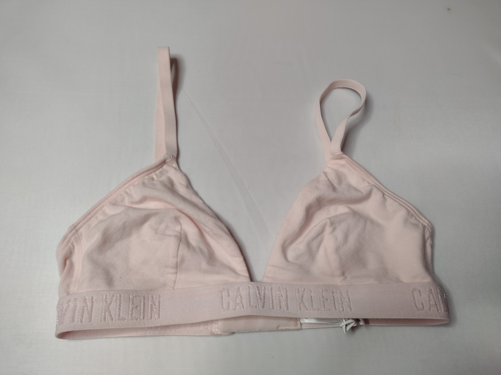 Calvin Klein Bralette Bra Small Pink Wireless Wire Free T-shirt D