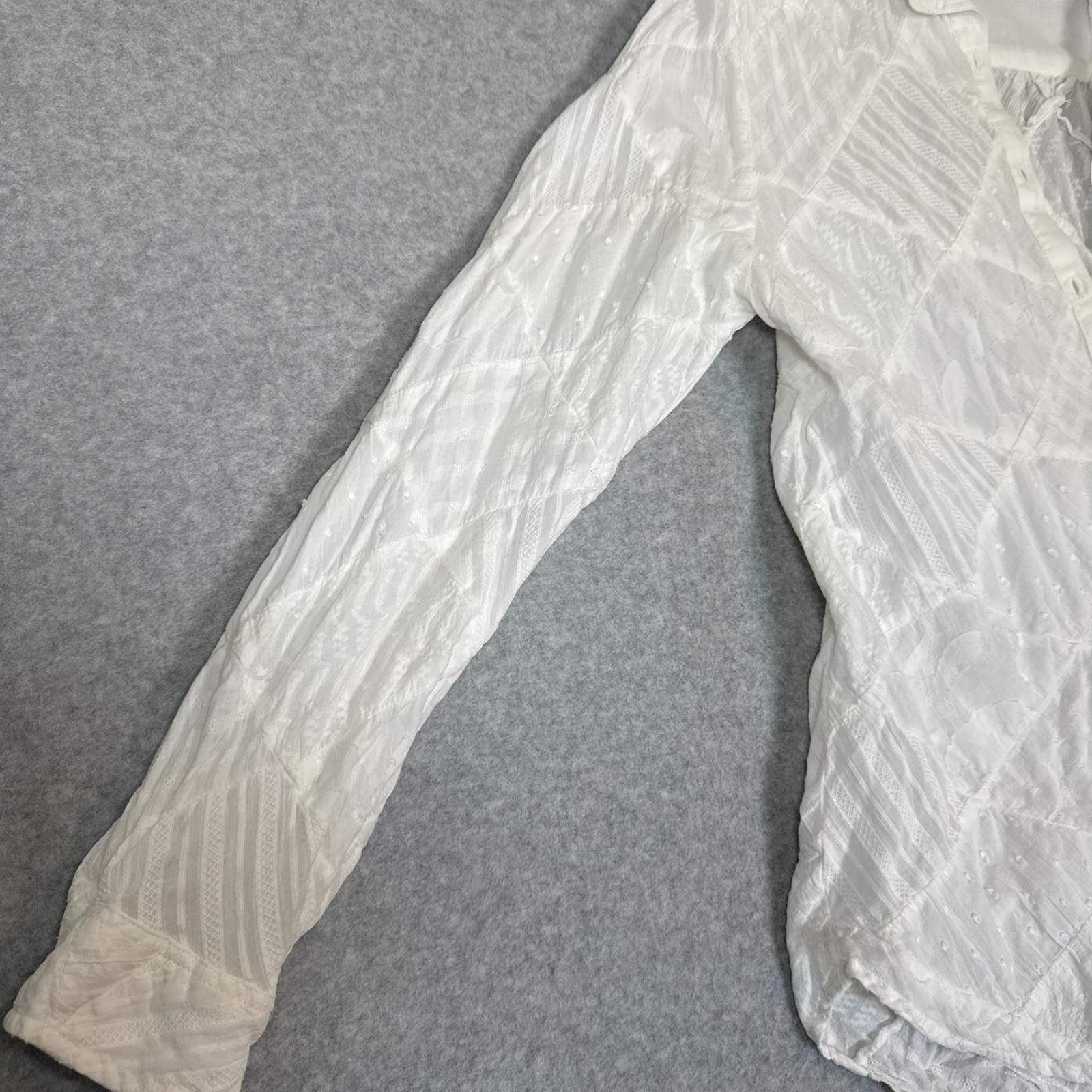 Sundance Womens Long Sleeve Patchwork Textured Po… - image 3