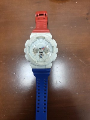 Casio G-SHOCK GA-120TRM Red Blue White Sport Wristwatch Shock Resistant Quartz