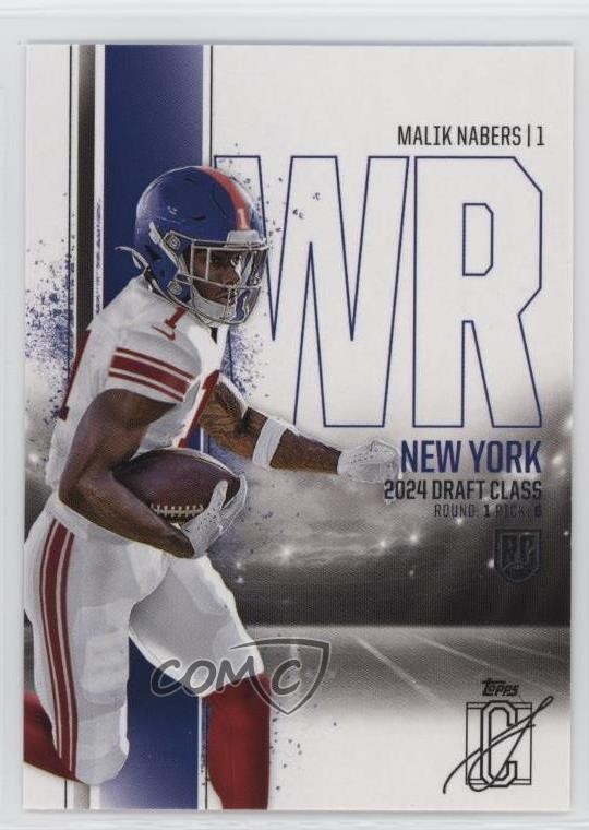 2024 Topps Signature Class Rookies Malik Nabers #159 Rookie RC 1d0x