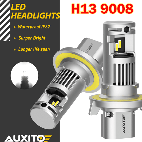 LEDs Headlight Bulb Beam Super H13 Bright White Conversion Durable CANBUS 2/4X - Picture 15 of 16