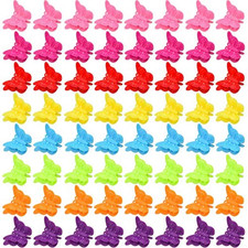 100 Packs Assorted Color Butterfly Hair Clips, Beautiful Mini Clips Accessories
