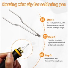 Wood Burning Tips 5pc High Impedance Wire Ball Tips 50W 100W Professional Kit