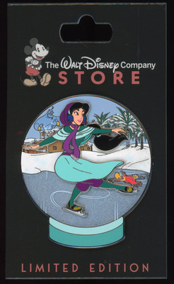 TWDC DEC D23 Winter Memories Aladdin Jasmine LE 400 Disney Pin