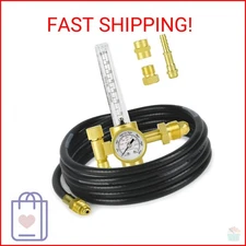 Zistel CO2 Argon Regulator Argon Flow Meter Gas Regulator Gauge for Mig Tig Weld