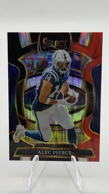 2025 Panini Select - Concourse Alec Pierce #32 Black & Red Shock Prizm