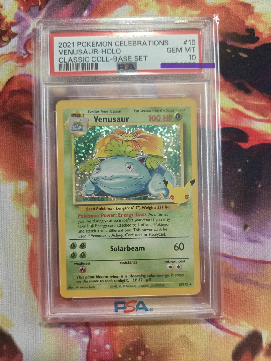 Venusaur Pokémon TCG Professional Sports Authenticator (PSA) Grade