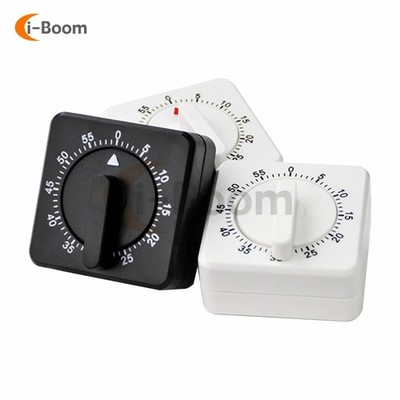 1 Kitchen Timer 60 Minute Timing Bell Alarm Sound Home Baking Cooking Mechanical