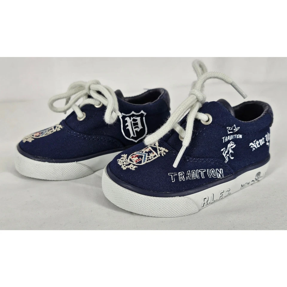 TÊNIS DE LONA POLO RALPH LAUREN CRIANÇA VAUGHN II NOVA YORK - CRIANÇA TAMANHO 4 - Imagem 2 de 4