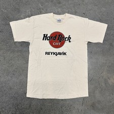 Vintage 1990s Hard Rock Cafe Reykjavik Iceland T-Shirt Large Rare USA Made