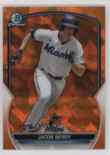 2023 Bowman Chrome Sapphire Prospects Orange 37/75 Jacob Berry #BCP-243 0m4r
