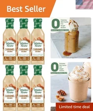 Decadent Caramel Coffee Creamer - 6 Bottles of Zero Calorie Bliss, 12oz Each