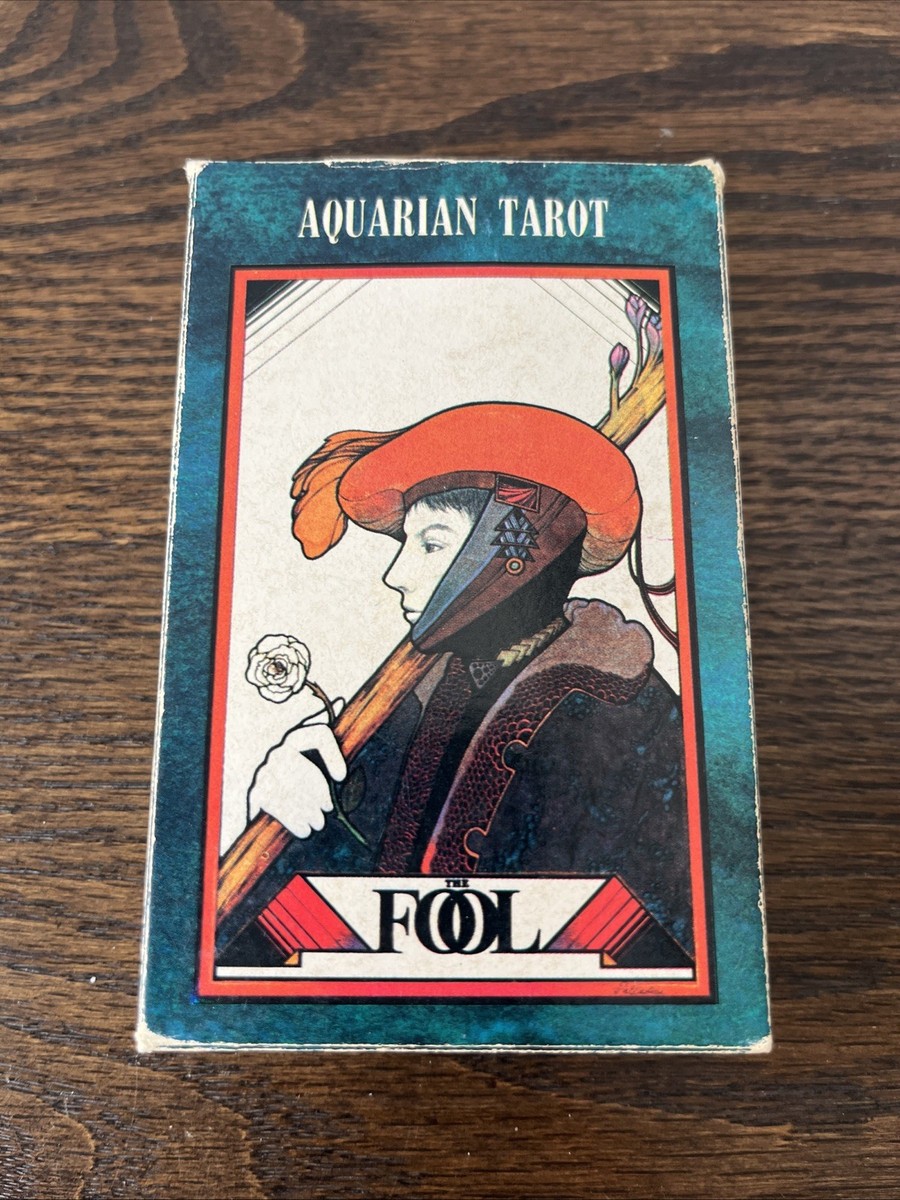 【Vintage】 THE AQUARIAN TAROT THE FOOL Vintage 1970 Aquarian Tarot Deck 