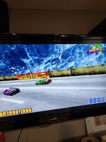 SEGA Saturn Model MK-80000A Console With Controller and Cables Tested Working