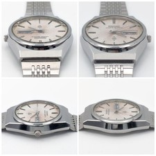SEIKO GRAND QUARTZ 4843 8050 Watch Silver Snowflake Dial Timepiece Ready 6