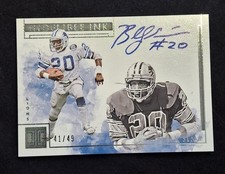 2019 Panini Impeccable #II-BS Billy Sims Indelible Ink #/49 on card auto
