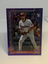 Will Wilson Rookie 2025 Topps Update #US255 Purple Rainbow Foil /250 (RC)