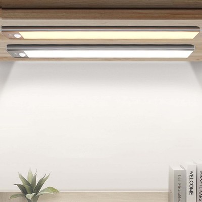 2 PCS Rechargeable 80LED 24CM Under Counter Closet Lighting Wireless Night Light